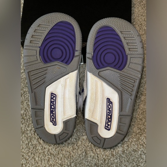 Jordan 3 RETRO (TD) Dark Iris 8C - Picture 4 of 10